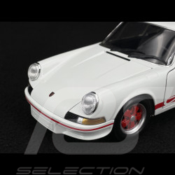 Porsche 911 Carrera RS 2.7 1972 Blanc Grand Prix / Bandes Rouges 1/18 Minichamps 100066021
