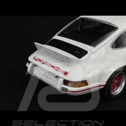 Porsche 911 Carrera RS 2.7 1972 Blanc Grand Prix / Bandes Rouges 1/18 Minichamps 100066021
