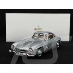 Mercedes-Benz 300 SL 1954 Butterfly Doors Silver Grey 1/18 Norev 183857