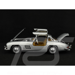 Mercedes-Benz 300 SL 1954 Portes Papillon Gris Argent 1/18 Norev 183857