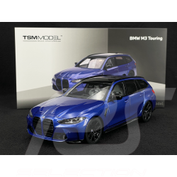 BMW M3 Touring G81 2023 Bleu Portimao Métallique 1/18 TrueScale Models TSM181029
