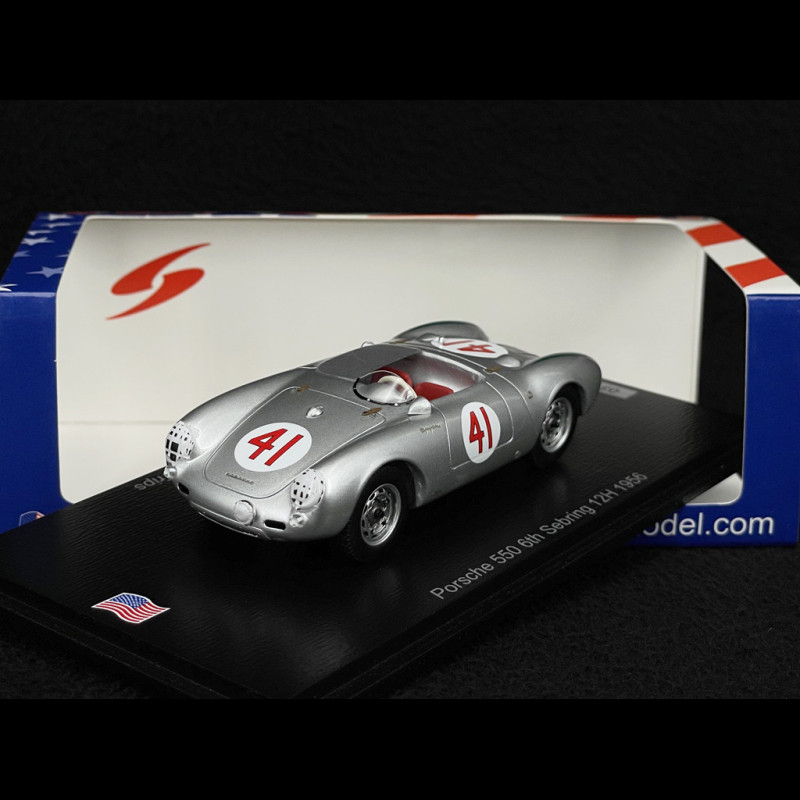 Porsche 550 Spyder n° 41 Winner 12h Sebring 1956 Herrmann 1/43
