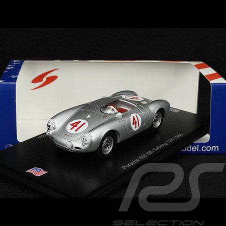 Porsche 550 Spyder n° 41 Vainqueur 12h Sebring 1956 Hermann 1/43 Spark US461