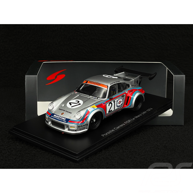Porsche 911 Carrera Turbo RSR n° 21 24h Le Mans 1974 Martini Racing 1/43 Spark S9791