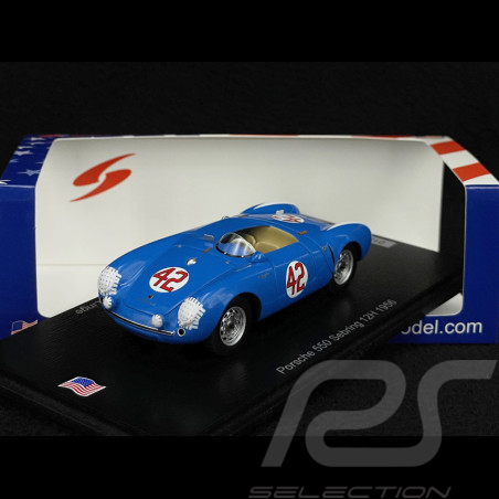 Porsche 550 Spyder n° 42 12h Sebring 1956 1/43 Spark US462