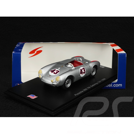Porsche 550 Spyder n° 43 7ème 12h Sebring 1956 1/43 Spark US463