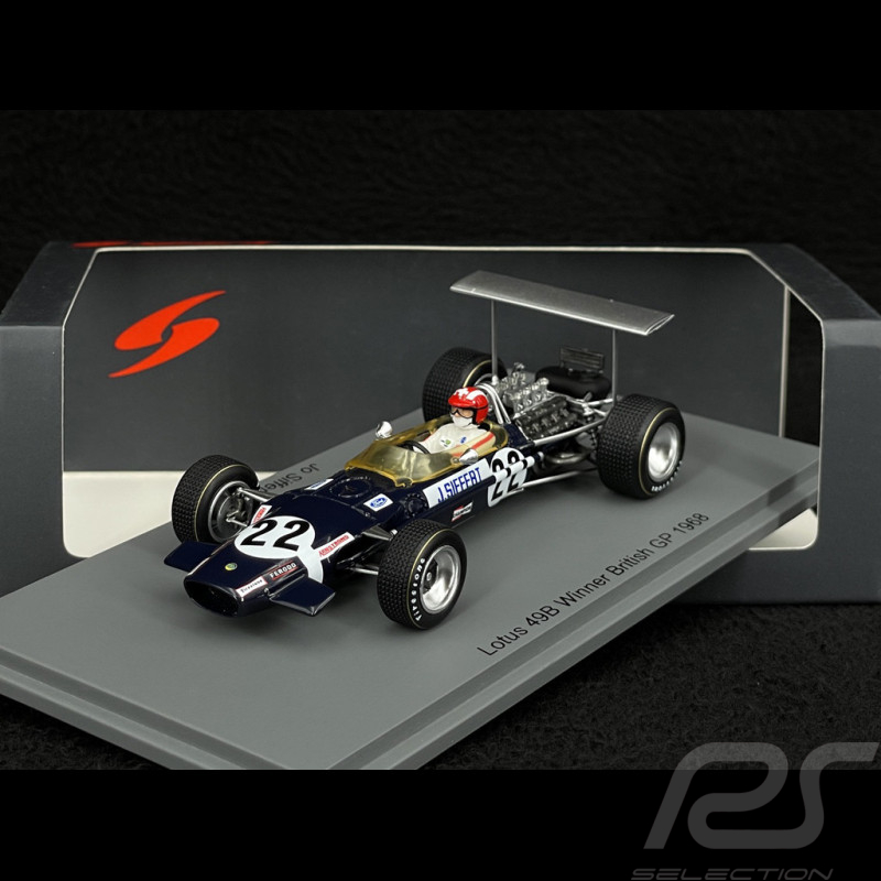 Jo Siffert Lotus 49B n° 22 Vainqueur GP Grande Bretagne 1968 1/43 Spark S6368