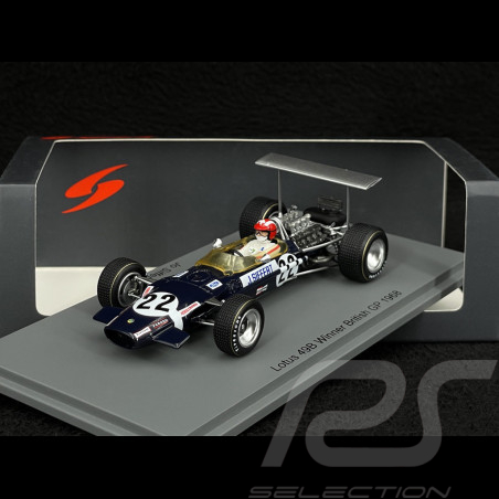 Jo Siffert Lotus 49B n° 22 Vainqueur GP Grande Bretagne 1968 1/43 Spark S6368