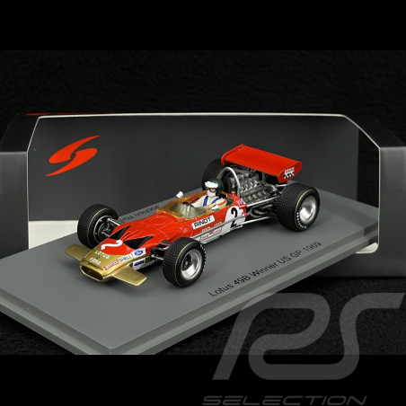 Jochen Rindt Lotus 49B n° 2 Vainqueur GP USA 1969 1/43 Spark S6381