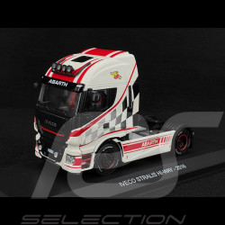 Iveco Stralis Hi-Way 2016 Transport Lkw Abarth Weiß / Rot 1/43 Hachette G1470001