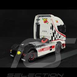 Iveco Stralis Hi-Way 2016 Camion Transporteur Abarth Blanc / Rouge 1/43 Hachette G1470001