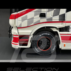Iveco Stralis Hi-Way 2016 Transport Lkw Abarth Weiß / Rot 1/43 Hachette G1470001
