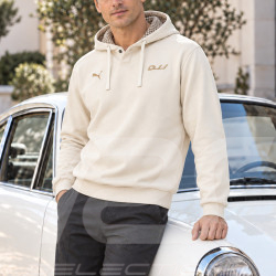 Sweat Porsche 911 Legacy à Capuche Puma Pepita Beige 637103-09 - mixte