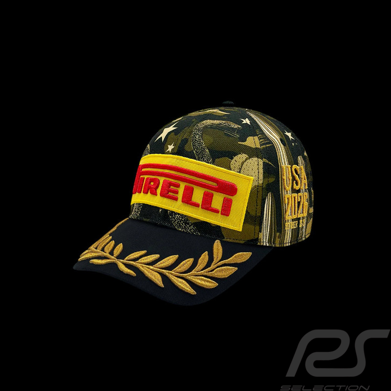 SELTEN : Pirelli Cap F1 Sieger Austin Grand Prix 2026 Bestickte Premium Khaki PIRPC0121 - unisex