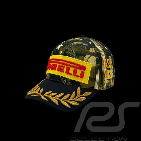 RARE : Pirelli Hat F1 Winner Austin Grand Prix 2026 Embroidered Premium Khaki PIRPC0121 - unisex