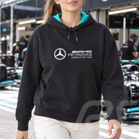 Mercedes Sweatshirt Low Cost AMG Petronas F1 Team Hamilton / Russell / Antonelli Black 701227046-001 - women