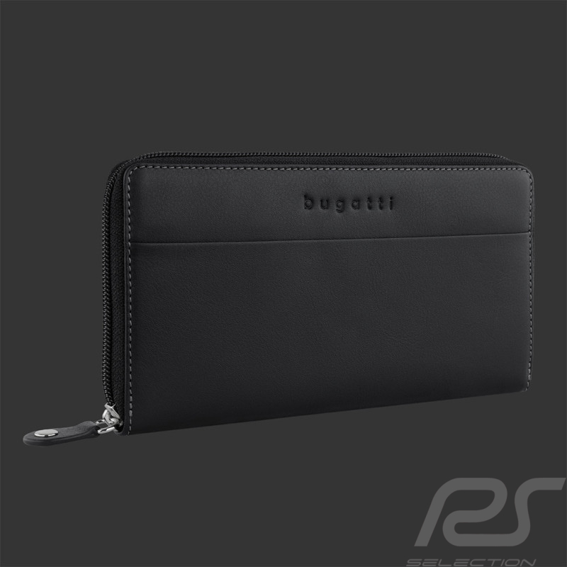 Portefeuille Bugatti en Cuir Porte-Monnaie Femme Noir 49-2021-02