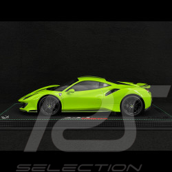 Ferrari 488 Pista 2018 Verde Germoglio / Bandes Noires / Jantes Carbone 1/18 BBR Models P18145O
