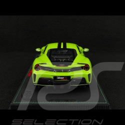 Ferrari 488 Pista 2018 Verde Germoglio / Bandes Noires / Jantes Carbone 1/18 BBR Models P18145O