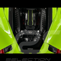 Ferrari 488 Pista 2018 Verde Germoglio / Bandes Noires / Jantes Carbone 1/18 BBR Models P18145O