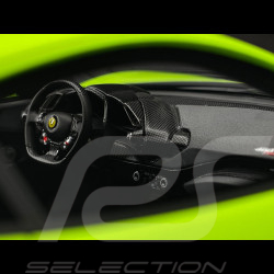 Ferrari 488 Pista 2018 Verde Germoglio / Black Stripes / Carbon Rims 1/18 BBR Models P18145O