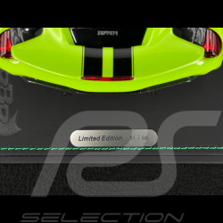 Ferrari 488 Pista 2018 Verde Germoglio / Bandes Noires / Jantes Carbone 1/18 BBR Models P18145O