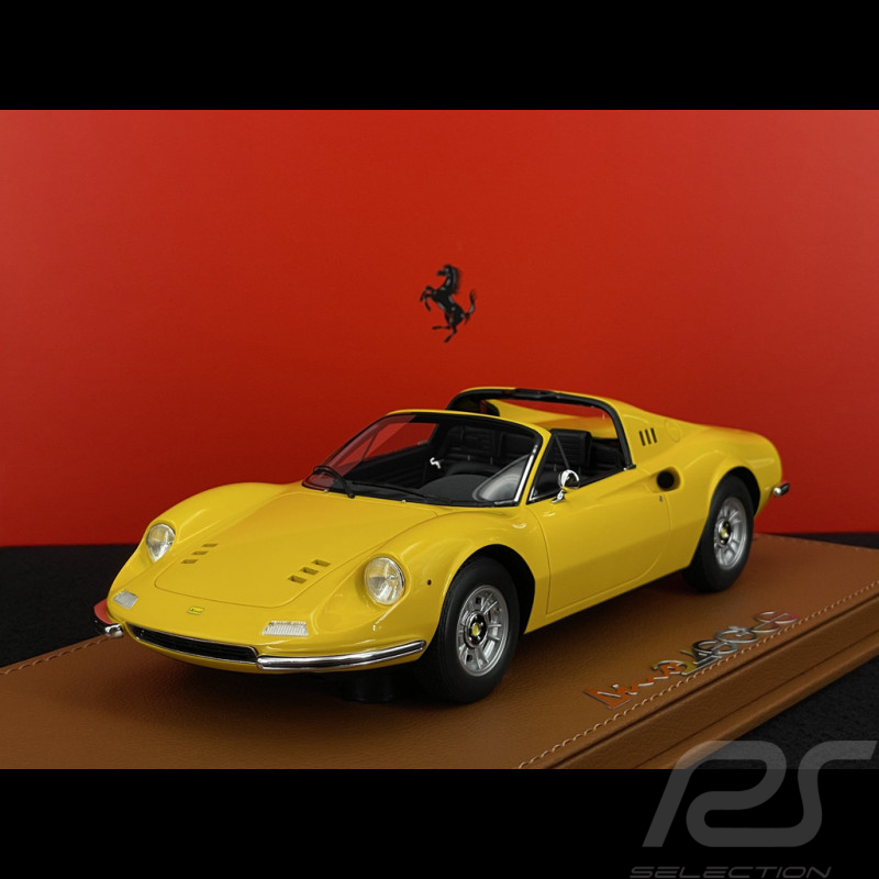 Ferrari Dino 246 GTS 1972 Giallo Modena / Black Interior 1/18 BBR Models P18152D