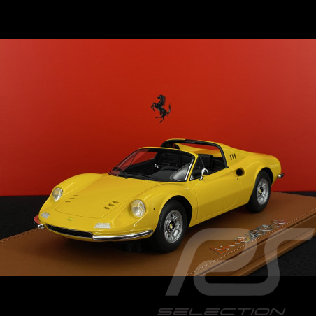 Ferrari Dino 246 GTS 1972 Giallo Modena / Black Interior 1/18 BBR Models P18152D