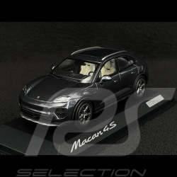 Porsche Macan Turbo H2 2024 Gris Volcano Métallisé 1/43 Minichamps WAP02007226M4S