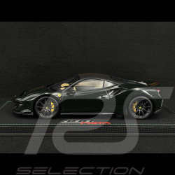 Ferrari 488 Pista 2018 Verde British / Bandes Dorées / Jantes Carbone 1/18 BBR Models P18145N