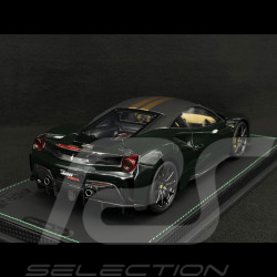 Ferrari 488 Pista 2018 Verde British / Goldene Streifen / Carbon Felgen 1/18 BBR Models P18145N