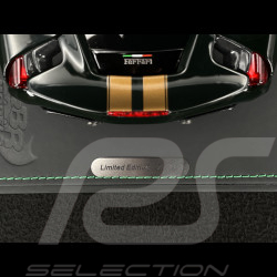 Ferrari 488 Pista 2018 Verde British / Gold Stripes / Carbon Rims 1/18 BBR Models P18145N