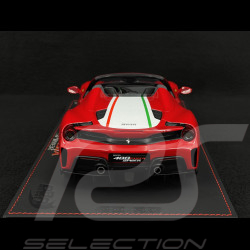 Ferrari 488 Pista Spider 2018 Rosso Corsa / Bande Tricolore Italienne 1/18 BBR Models P18162C4