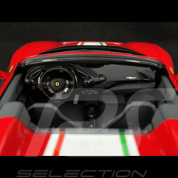 Ferrari 488 Pista Spider 2018 Rosso Corsa / Bande Tricolore Italienne 1/18 BBR Models P18162C4