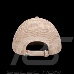 Pirelli Cap F1 Bestickte / Gerippter Samt Premium Beige PIRPC0153 - unisex