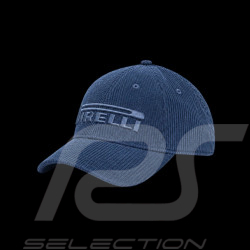 Casquette Pirelli F1 Brodé / Velours Côtelé Premium Bleu Marine PIRPC0152 - mixte