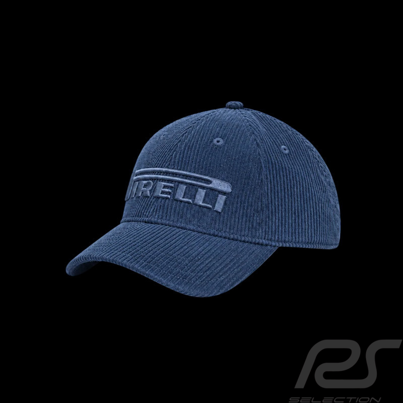 Casquette Pirelli F1 Brodé / Velours Côtelé Premium Bleu Marine PIRPC0152 - mixte