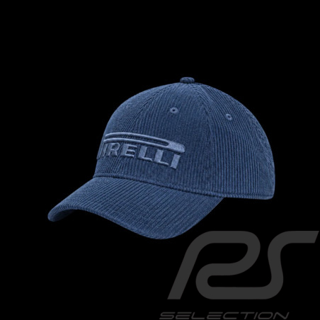 Casquette Pirelli F1 Brodé / Velours Côtelé Premium Bleu Marine PIRPC0152 - mixte