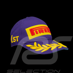 RARE : Casquette Pirelli F1 vainqueur Brodé Premium Violette PIRPC0129 - mixte