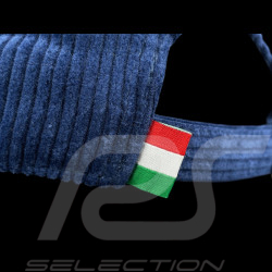 Pirelli Cap F1 Bestickte / Gerippter Samt Premium Marineblau PIRPC0152 - unisex