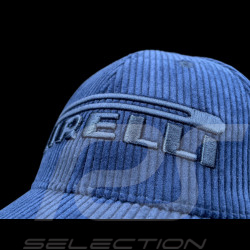 Pirelli Cap F1 Bestickte / Gerippter Samt Premium Marineblau PIRPC0152 - unisex