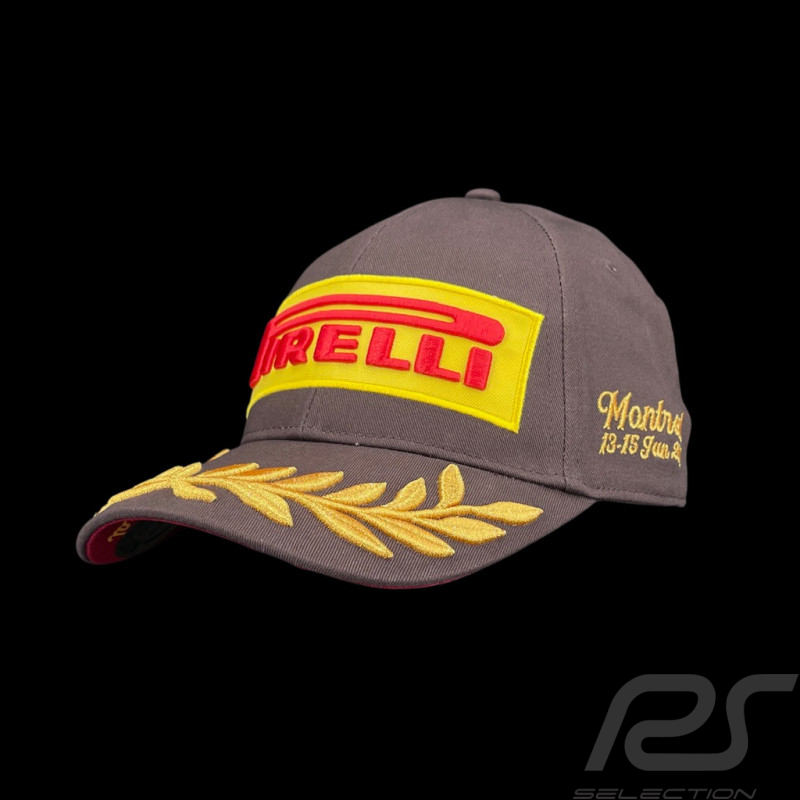 RARE : Casquette Pirelli F1 Vainqueur Grand Prix Canada 25 F1 Brodé Premium Marron PIRPC0071 - mixte