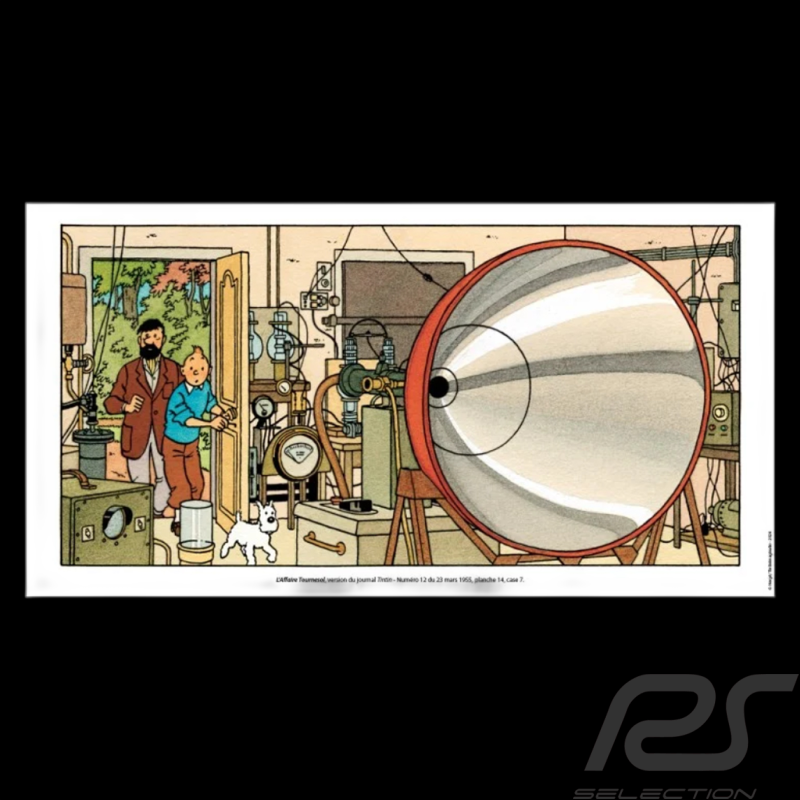 Poster Tintin - Le Labo - L'Affaire Tournesol 50 x 26,5 cm 23019