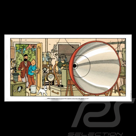 Poster Tintin - Le Labo - L'Affaire Tournesol 50 x 26,5 cm 23019