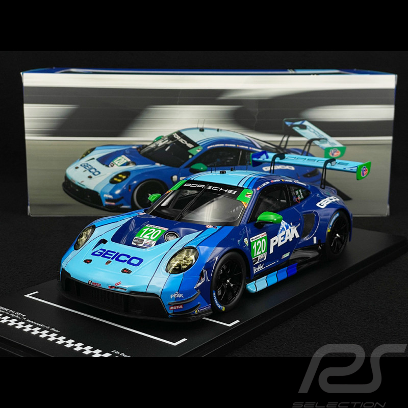 Porsche 911 GT3 R Type 992 n° 120 7ème GTD 24h Daytona 2024 1/18 Ixo LEGT18-120DYT24
