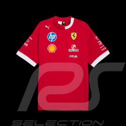 Ferrari T-shirt F1 Team Leclerc / Hamilton Puma Dark Red 701232810-001 - unisex