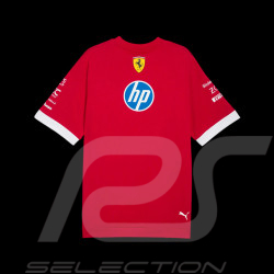 T-shirt Ferrari F1 Team Leclerc / Hamilton Puma Rouge Foncé 701232810-001 - mixte