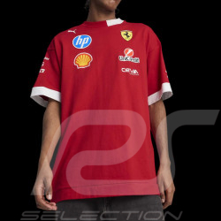 T-shirt Ferrari F1 Team Leclerc / Hamilton Puma Rouge Foncé 701232810-001 - mixte