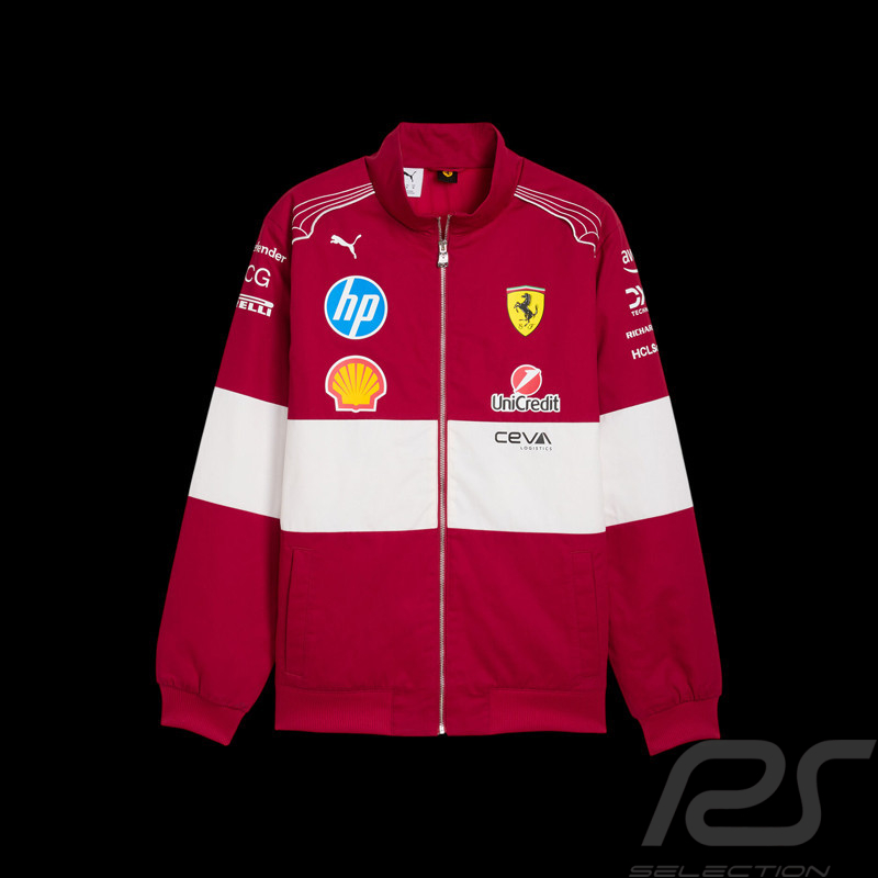Veste Ferrari F1 Team Leclerc / Hamilton Puma Rouge Foncé / Blanc 701232815-001 - mixte