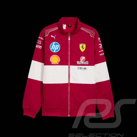 Veste Ferrari F1 Team Leclerc / Hamilton Puma Rouge Foncé / Blanc 701232815-001 - mixte